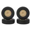 4Pcs/Set Rubber RC Car Wheels Replacement RC Tires for Unimog Model P06 RC Car Crawler Car