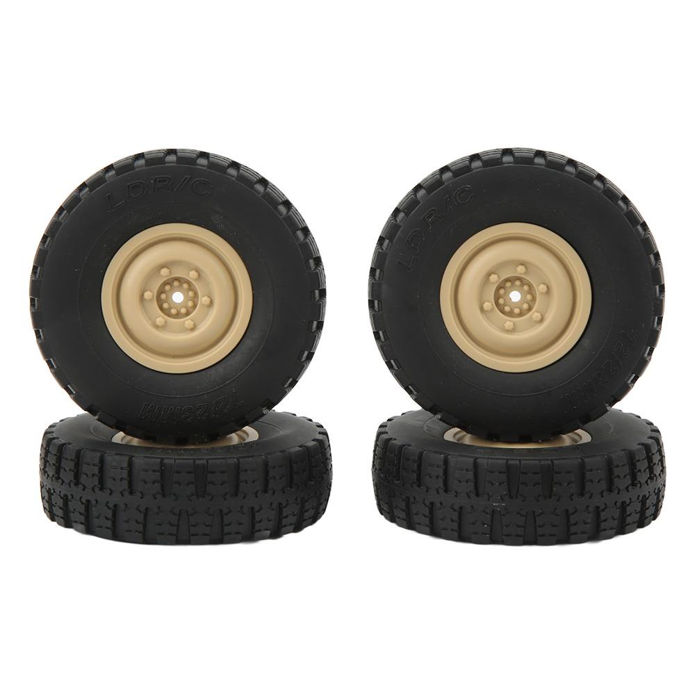 4Pcs/Set Rubber RC Car Wheels Replacement RC Tires for Unimog Model P06 RC Car Crawler Car