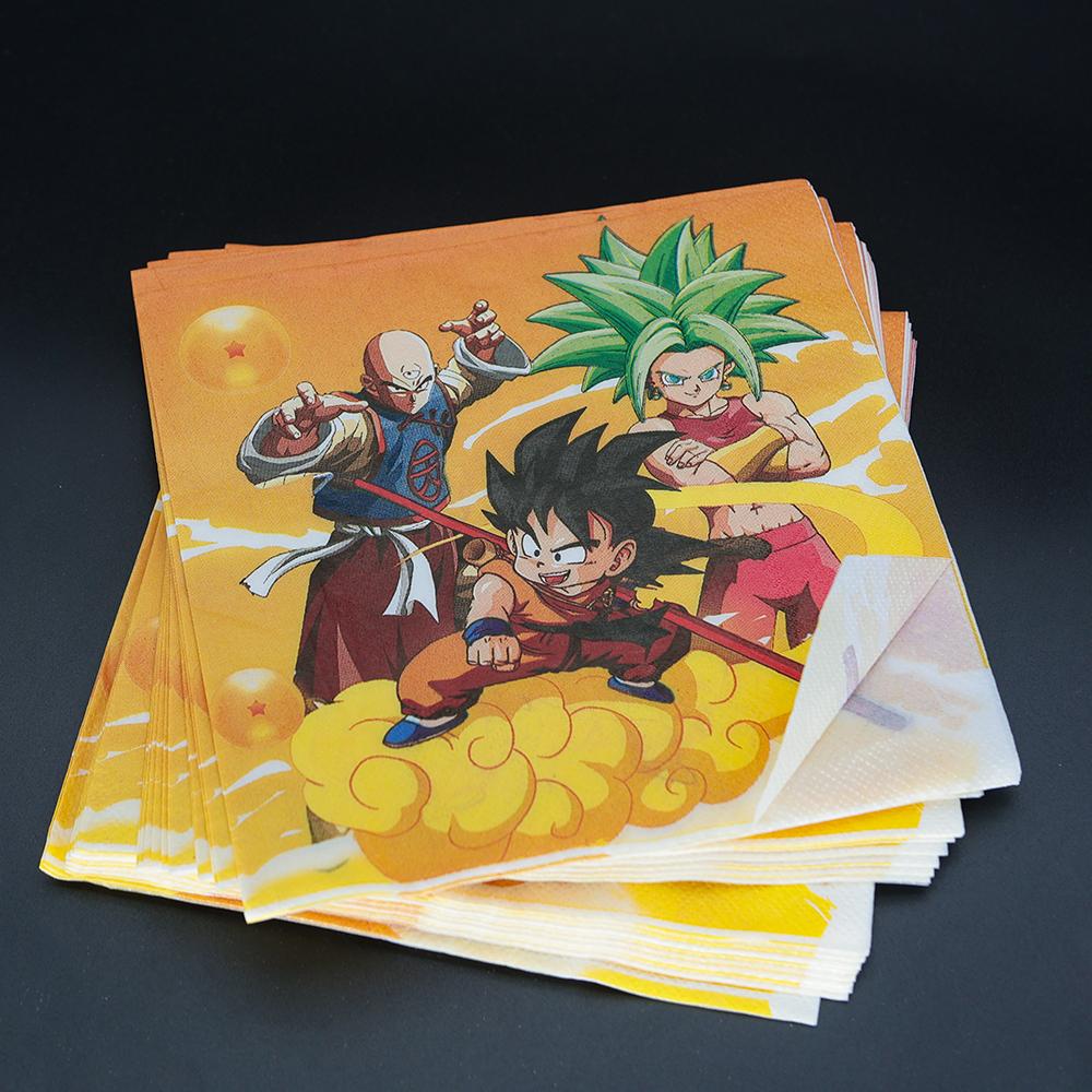 Dragonball Birthday Decoration Goku Stickers Balloons Disposable Tableware Tablecloth Straw Cup Plates Baby Shower Supplies Toy