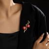 Plum Blossom Zircon Brooch High-end Elegant Charm Design Flower Chest Flower Brooch High-end Suit Cheongsam Accessories Gifts