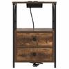 Nightstand with Storage 2 Pcs Smoked Oak 40 X 31 X 60 Cm