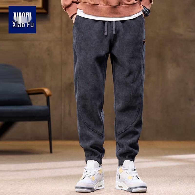 Men's Corduroy Straight-Leg Sweatpants