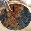 3D Wood Grain Round Area Rug,Circle Carpet Rug for Living Room Bedroom Sofa Cloakroom Decor,Kids Play Non-slip Floor Mat,Pet Mat