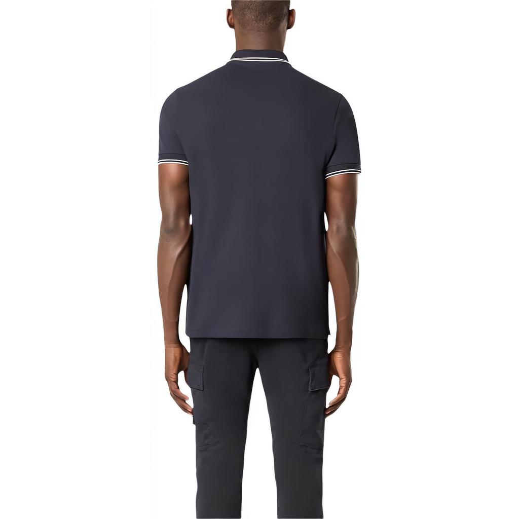 STONE ISLAND Ss25 Compass Logo Patch Short Sleeve Polo Shirt Men Polo Shirts Navy-Blue K1S1522002SCS0018-V0020