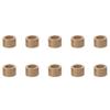 10pcs Durable Sintered Bronze Bearing Sleeve Gold Self-Lubricating Bushings Bronze Bushings Machine Tools