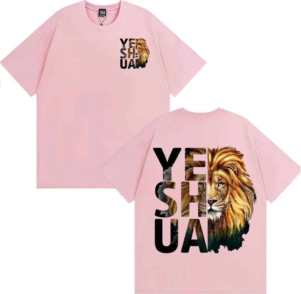 Mens Christian Apparel Jesus Is King T Shirt Keep Calm Trust God Yeshua T-shirts Man Women Vintage Cozy Cotton Oversized T-shirt