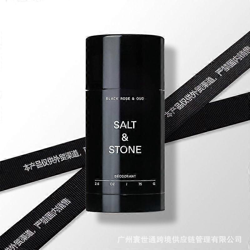 Salt # Stone Unisex Black Oud Extra_Strength Aluminum-Free Deodorant # Black