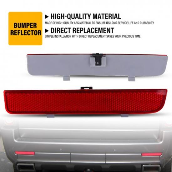 2X Rear Bumper Reflector Lights Cover For Land Rover Range Rover L322 2003-12 EA