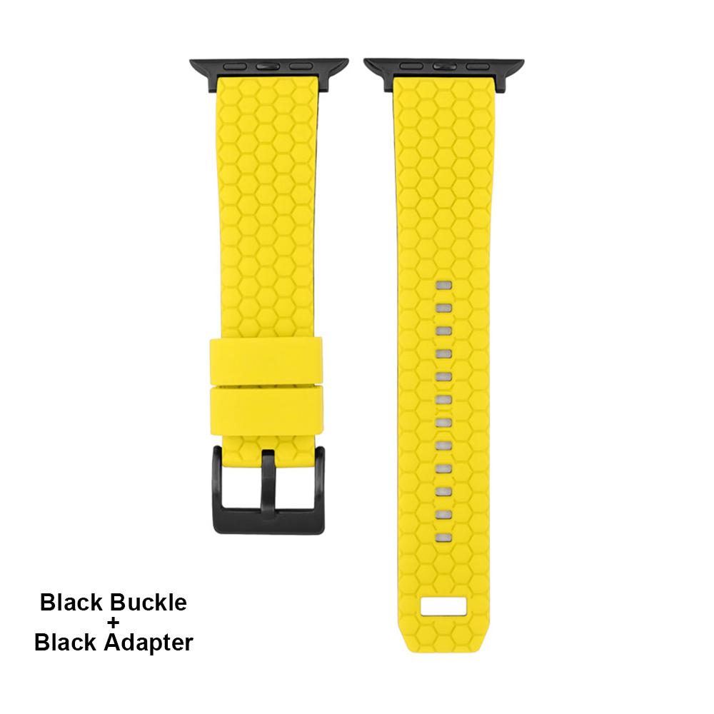 Honeycomb Texture Silicone Strap For Apple Watch Band 45mm 44mm 41mm 40mm 42mm Bracelet For iWatch Series 7 6 SE 5 4 3 Watchband