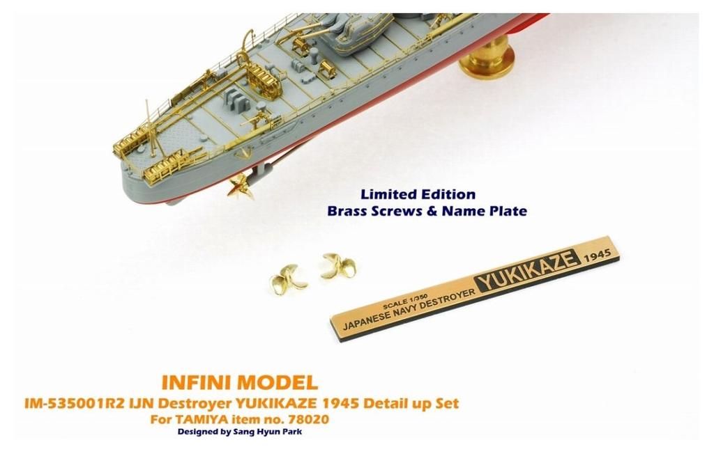 Infini Model 1/350 IM Series Japanese Navy Destroyer Yukikaze/T Company Ship Detail Up Set Plastic Model Parts IM53501R2