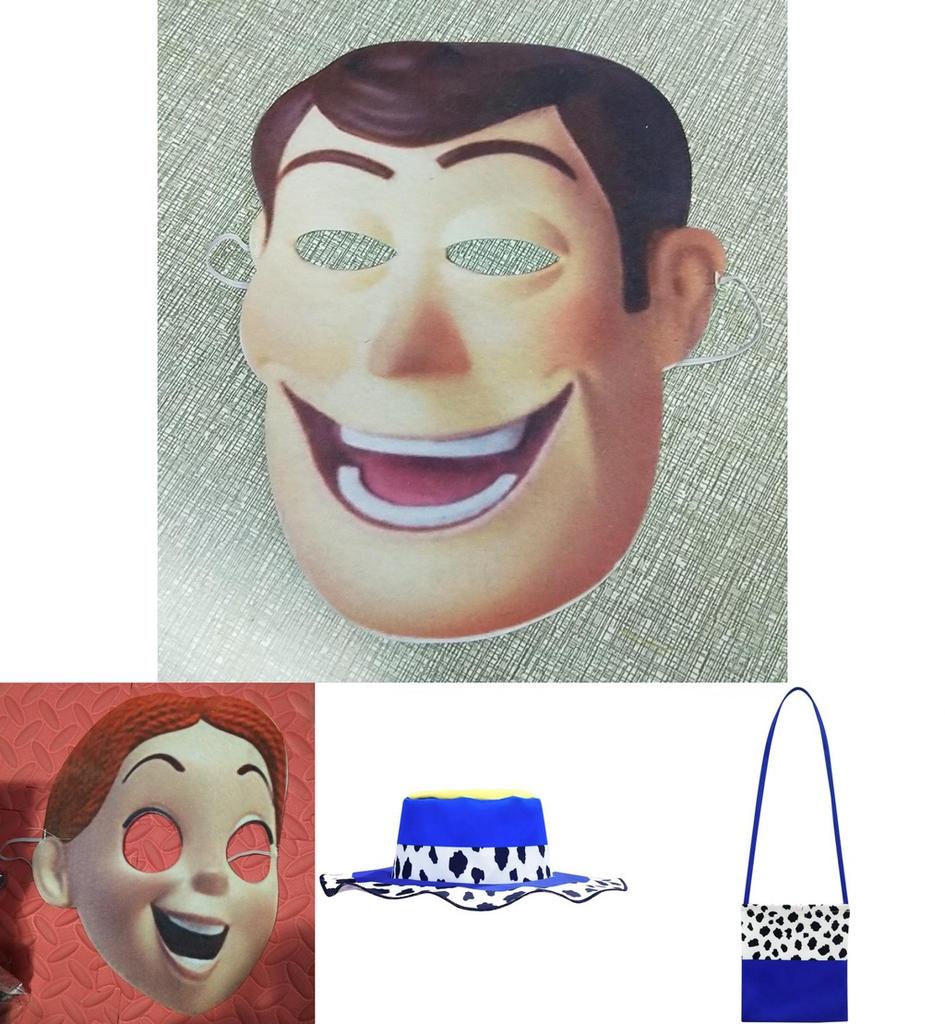 Toy Story 4 Woody Tsui Costume Accessories Collection With Polyester Scarf And Bag