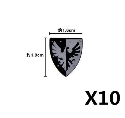 MOC Medieval Military Figures Weapons Building Blocks Knight Soldiers Shield Vest Armor Sword Ax Spear Bricks Toys Children