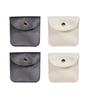 Soft Velvet Jewelry Pouch With Snap Button Mini Storage Bag For Earrings Rings Necklaces Luxury Jewelry Packaging Organizer