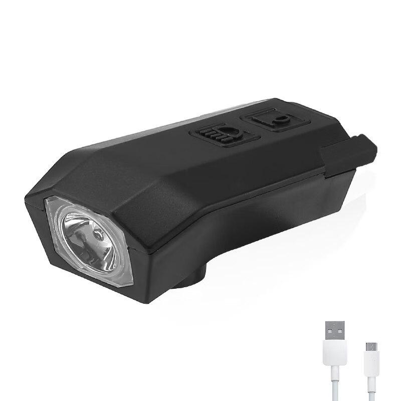 Wiederaufladbares USB-Fahrradlicht mit Hupe