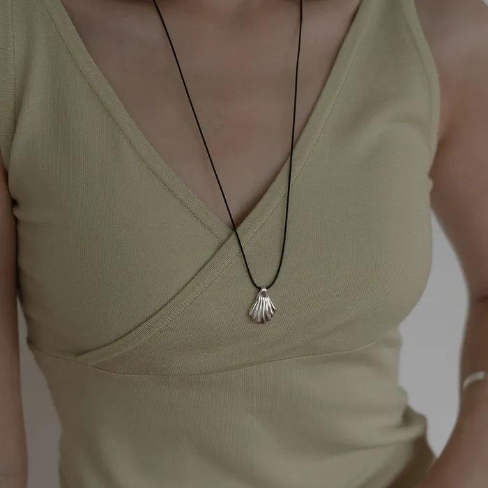 Silver925 Shell Long Necklace