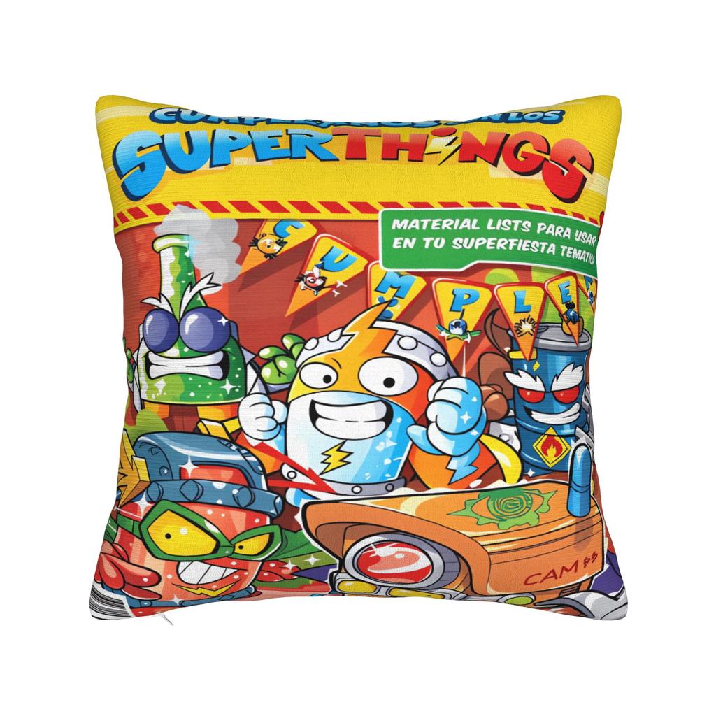 Super Zings Pillowcases Cute Funny Pillow Case For Living Room Bed Chair Soft Pillow Cover