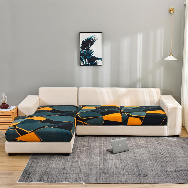 Stretch Floral Sofa Seat Cushion Cover Elastic Sofa Covers For Living Room Armchair Couch Cover L-Shape Sofa Cover Removable