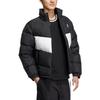Adidas Neo Logo Print Zip-Up Collar Long Sleeve Down Jacket Unisex Outerwear Black HM6173