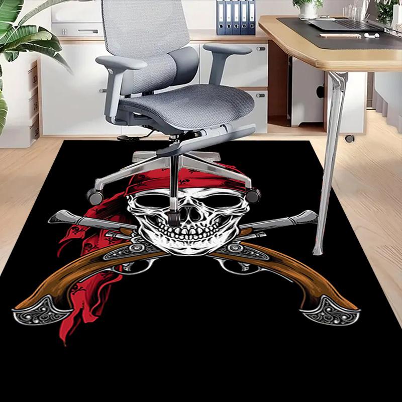 1ks Pirátská lebka Koberec, Kancelářský koberec Venkovní rohož Domácí dekorace Plošný koberec Festival