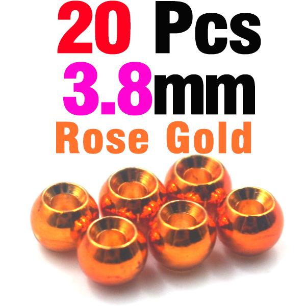 MNFT 20Pcs Brass Fly Tying Bead Beads Fly Fishing Materials Size 2mm 2.4mm 2.8mm 3.2mm 3.4mm 3.8mm