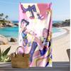 Kpop Dämonenjäger Bedrucktes Strandtuch, Großes Saugfähiges Schnelltrocknendes Handtuch für den Sommer, Outdoor, Schwimmen