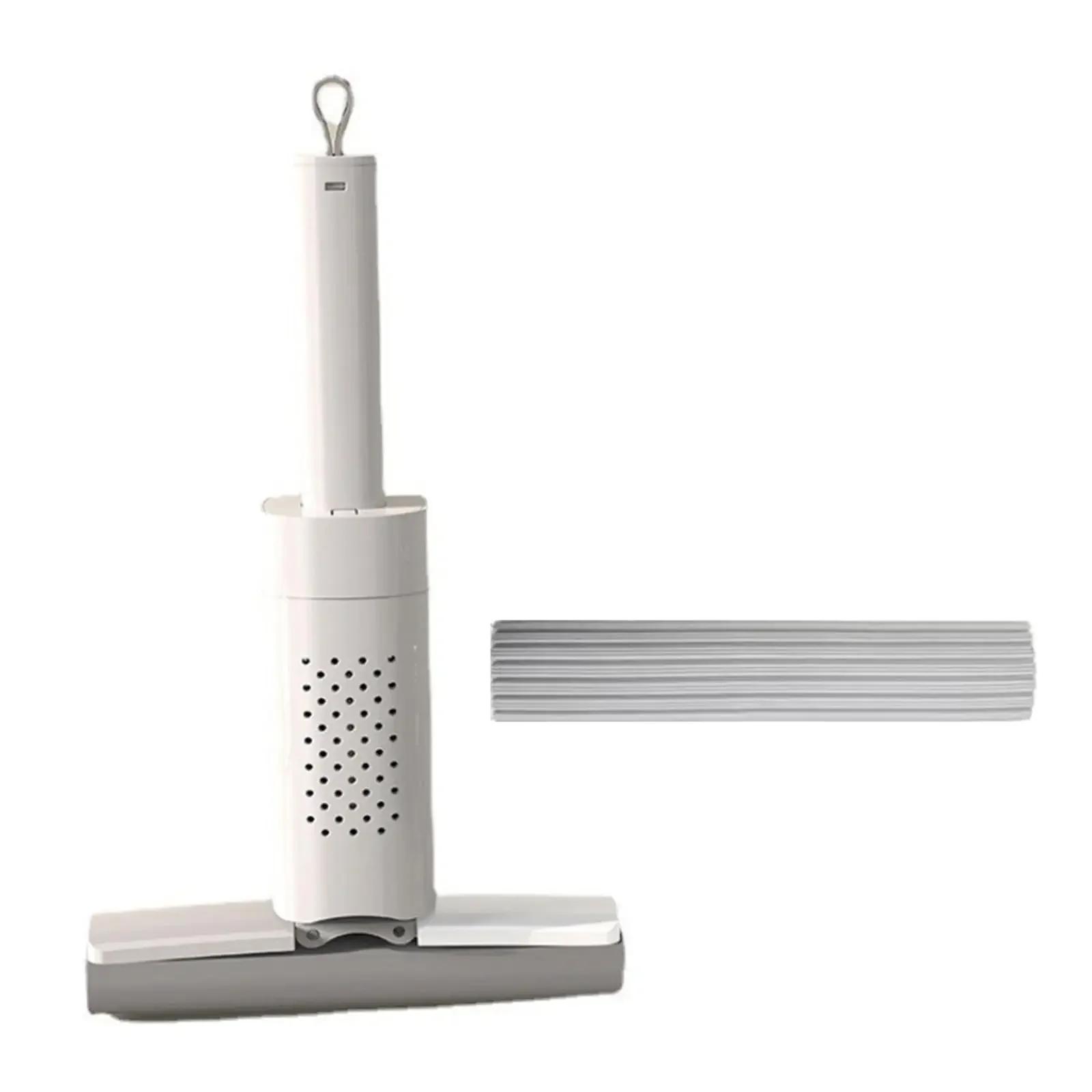 

Портативная самоотжимающая мини-швабра, ручной инструмент для ленивой уборки, сильная впитывающая функция влажной и сухой уборки, двойная функция для быстрой и легкой уборки