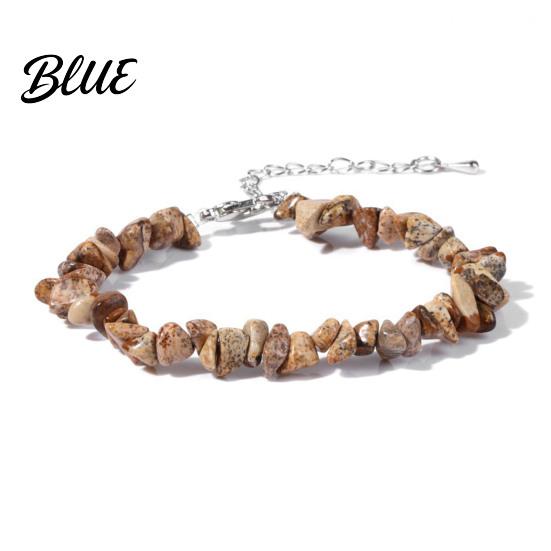 Durable Bracelet Women Irregular Beads Decor Adjustable Length Non-fading Wrist