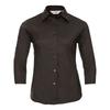 Russell Collection Womens/Ladies Stretch Fitted 3/4 Sleeve Shirt
