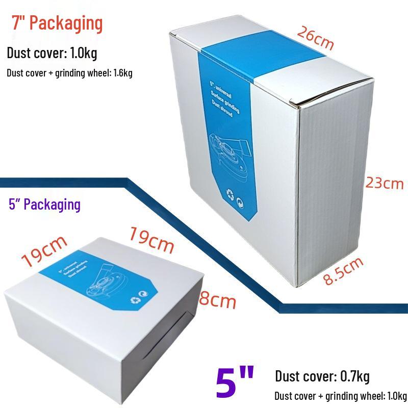 5-Inch Dust Shroud for 125/180/230 Angle Grinder, Concrete Stone Dust-Free Grinding Cover