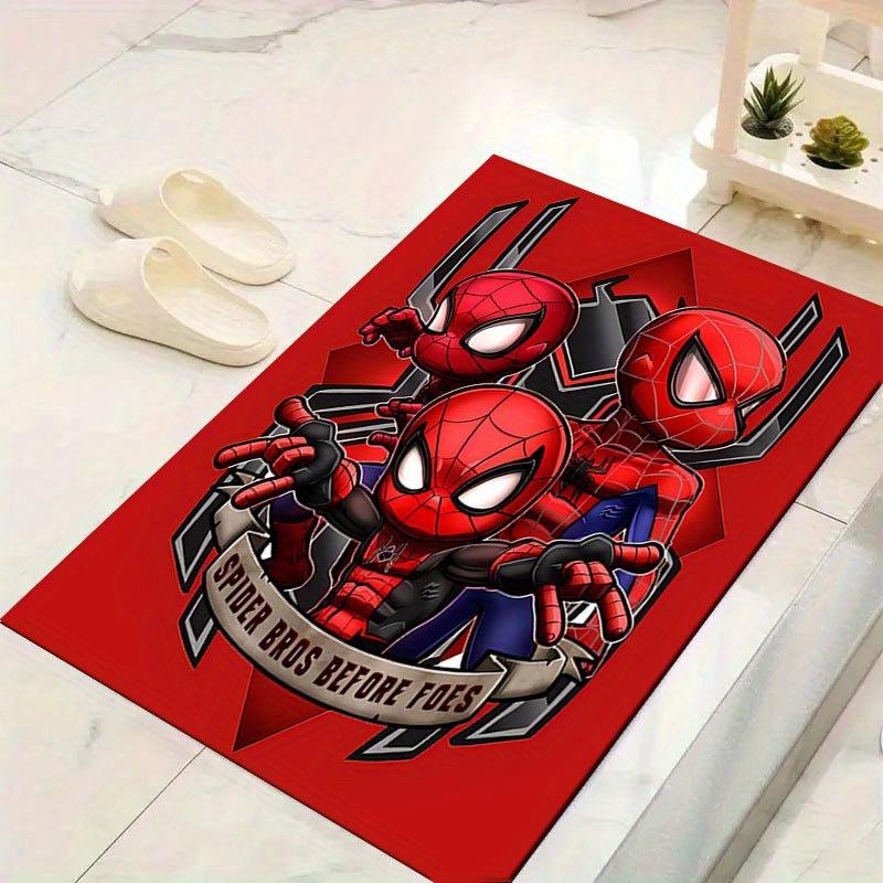 1 шт. Ковер с рисунком Человека-паука от Disney, коврик для зоны, нескользящий ковер, моющийся вручную коврик для пола, подходит для гостиной, спальни, домашнего декора 60cm by 90cm