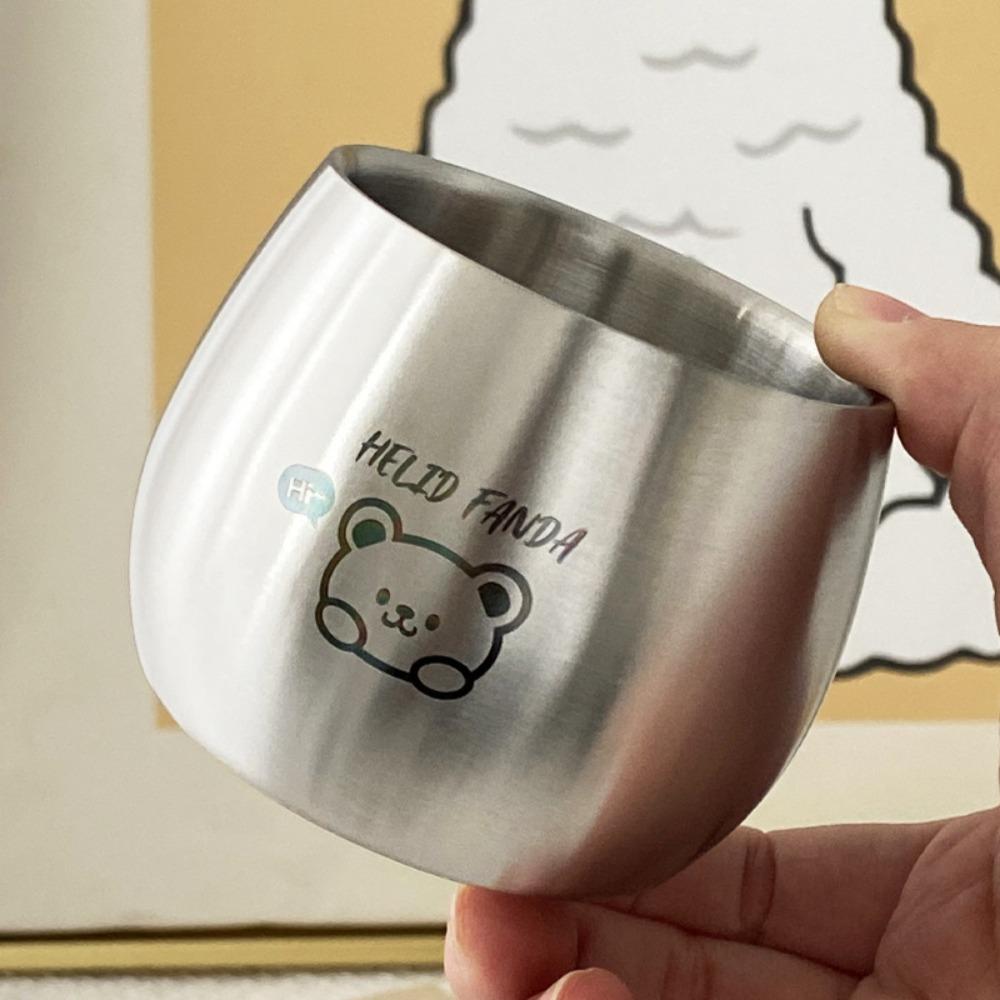 304 Stainless Steel Children Drinking Cup Thickened Kids Water Cup  Kitchen Gadgets Accessories