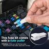 Car Fuse Assortment Set Middle Size 2-40A with Box Clip 180pcs 100pcs Relays 5