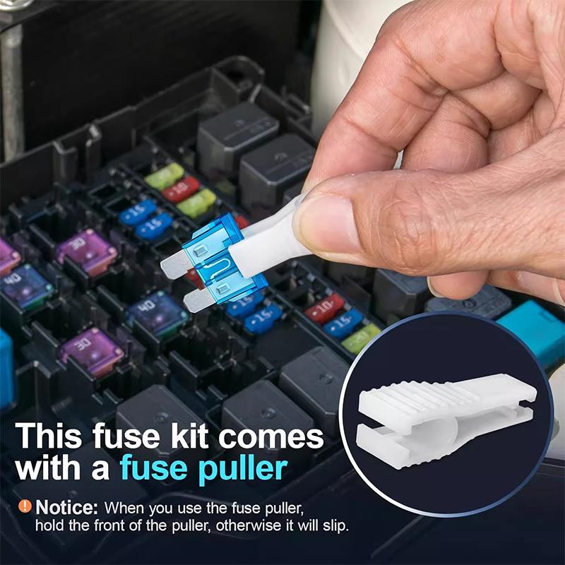 Car Fuse Assortment Set Middle Size 2-40A with Box Clip 180pcs 100pcs Relays 5
