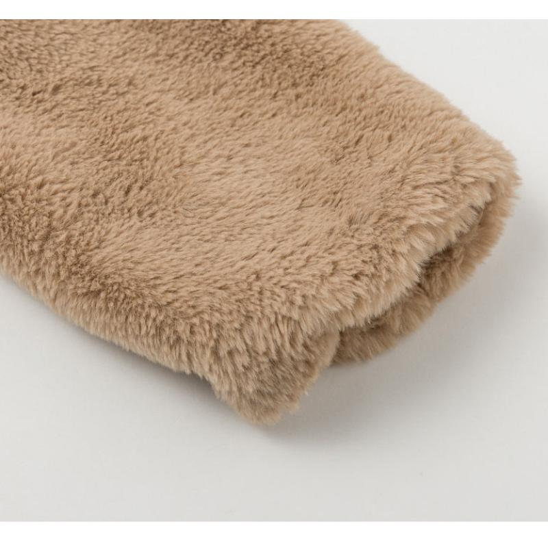 2025 Autumn Winter Women's Faux Rabbit Fur Zip Cardigan, Plush Fleece Stand Collar Jacket with Thermal Insulation, Luxury Style Casual Warm Coat