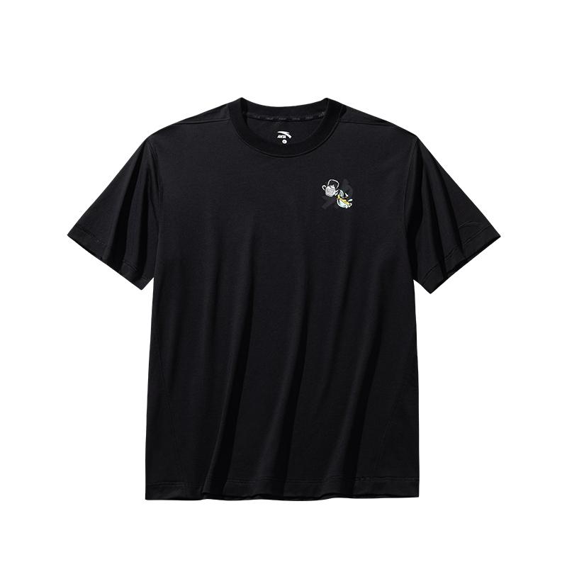 Anta Comfortable Versatile Sports Simple Round Neck Printed Short Sleeve T-Shirt Unisex Tops 172538106R-2