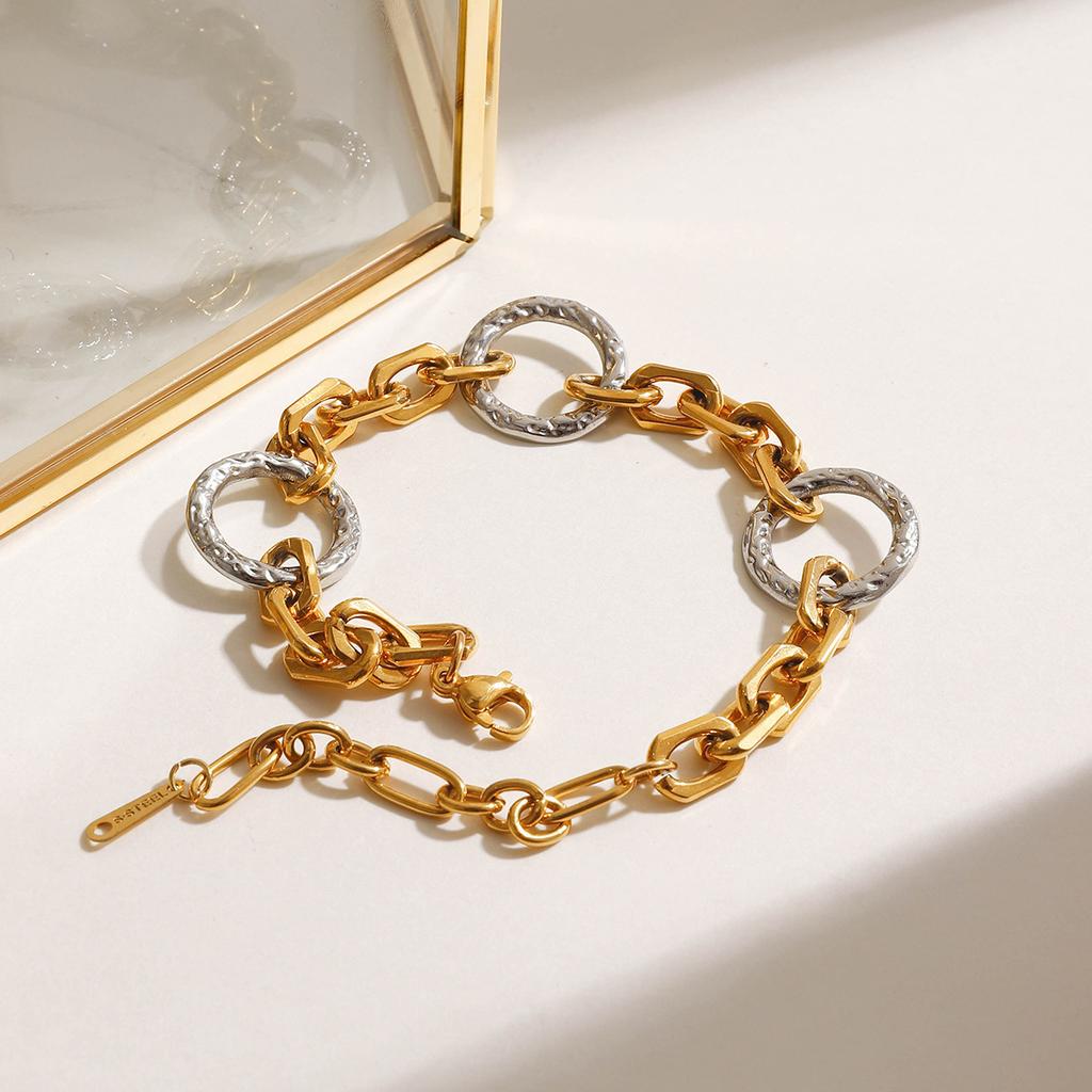 Yori High Quality Stainless Steel Handmade Chain Bracelet Necklace  Waterproof Texture Wrist Jewelry Exclusive Gift