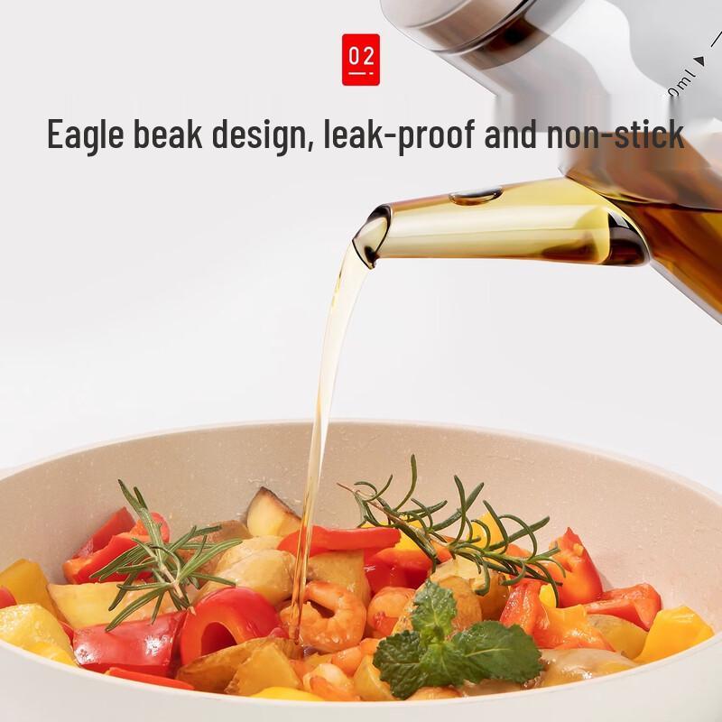 Ru Han Heat-Resistant Non-Drip Glass Oil Dispenser