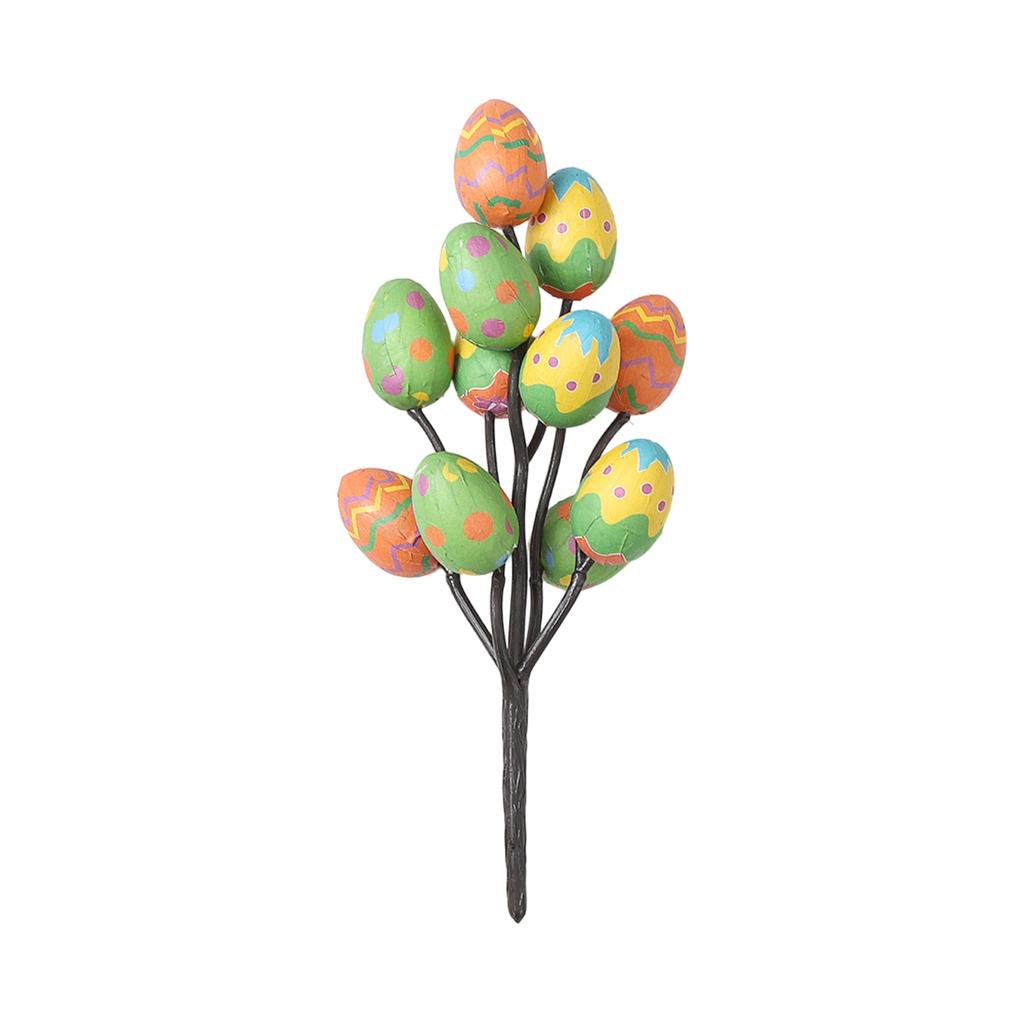 Easter Realistic Painted Egg Potted Plant Decoration Printed Painted Egg Easter Desktop Decoration Ornament