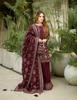 Women Maroon Sharara Salwar Suit Indian Pakistani Designer Salwar Kameez Bollywood Party Wear