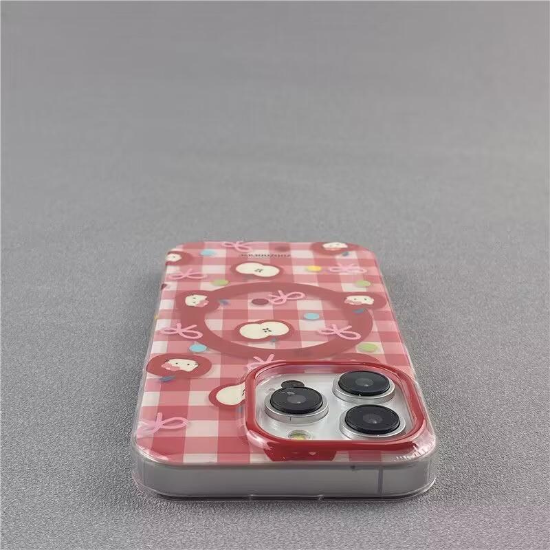 Magnetic Wireless Charging Hello Kitty Phone Holder Case For Iphone 17 Air 17 Pro Max 16 15 14 12 13 11 Pro Max 13 Mini Casing