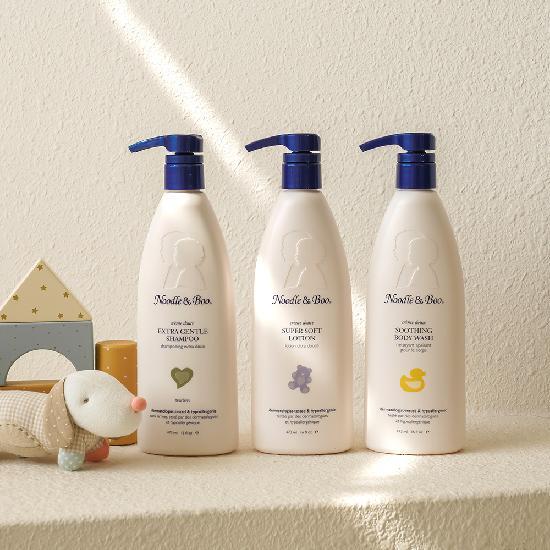 Noodle & Boo Large Capacity Shampoo + Wash + Lotion 3-piece Set (473ml + 473ml + 473ml)