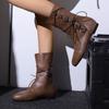 Women's Flat-bottomed Short Boots Autumn and Winter New Comfortable Large-size Casual Short Boots