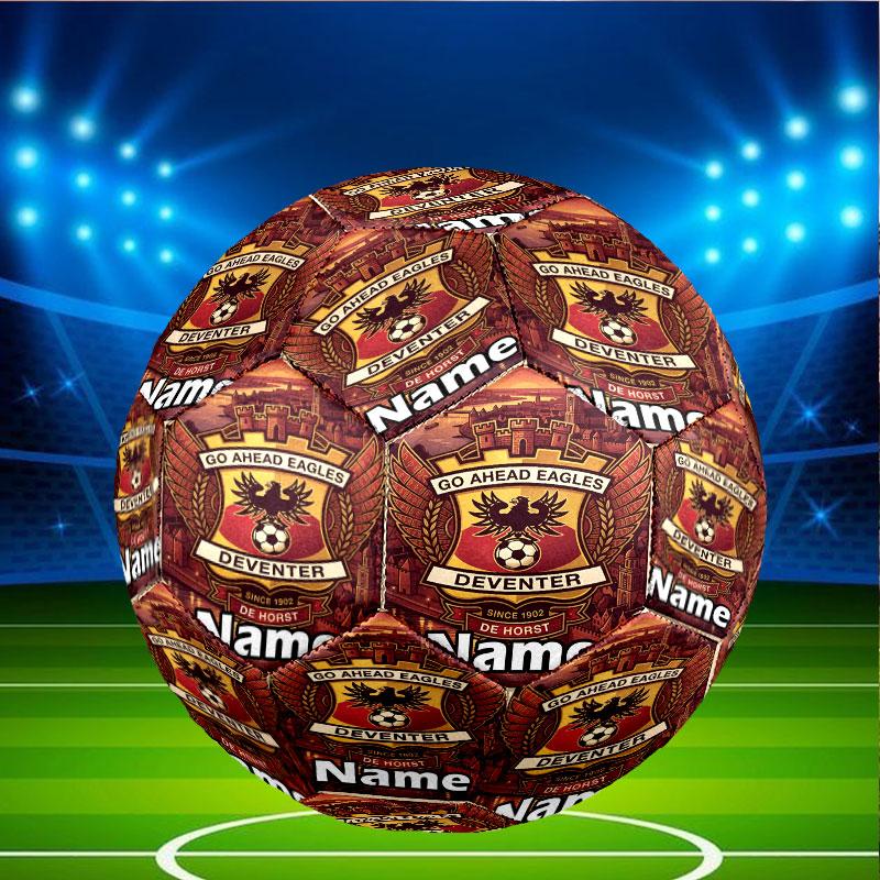 Custom Name Personalized Go Ahead Eagles Print Size 5 Soccer Ball Training & Match Football, for Team, Kicking, Gift for Football Enthusiasts
