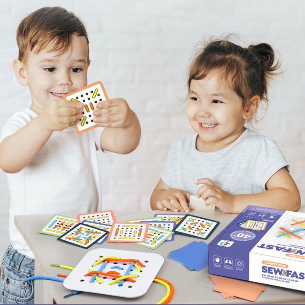 

Цветовое познание Монтессори Шнурки Игра Мелкая моторика Дети Монтессори Игрушки Дети Подарок на день рождения Style A