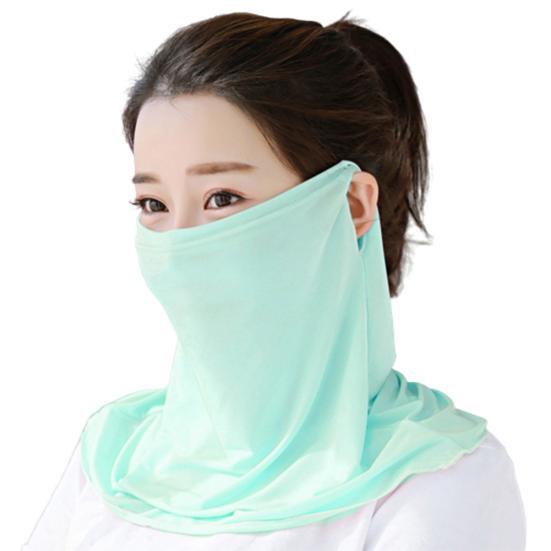 Damen Mode Mund-Nackenabdeckung Anti-UV Staubdicht Atmungsaktiv Outdoor Gesichtsschutz