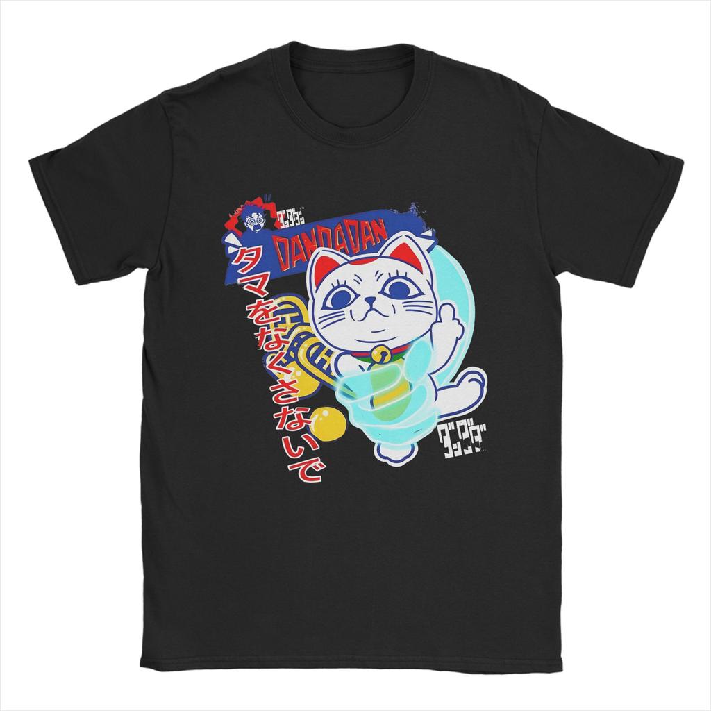 Print Dandadan Momo Anime T-Shirt Men's O-neck Short Sleeve Clothing  100%Cotton Summer Clothing