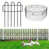 10pcs Anti-Climbing Metal Lawn Fence Outdoor Garden Green Belt Isolation Railing Animal Barrier Border Fencing Panels