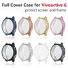 Tempered‑Film‑Integrated Electroplated Soft‑TPU Full‑Edge Shock‑Resistant Watch Protective Shell For Garmin Vivoactive 6 Smart Watch