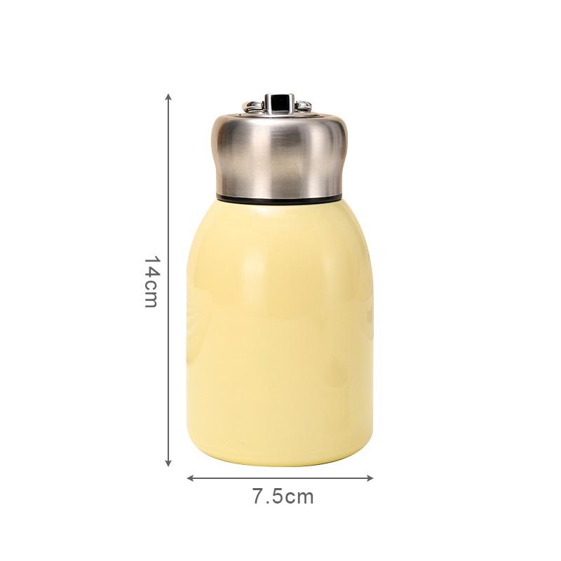 Láhev na vodu 300 ml Mini baculatý izolovaný šálek Nerezová ocel termohrnek na kávu Přenosná módní obchodní vakuová venkovní láhev