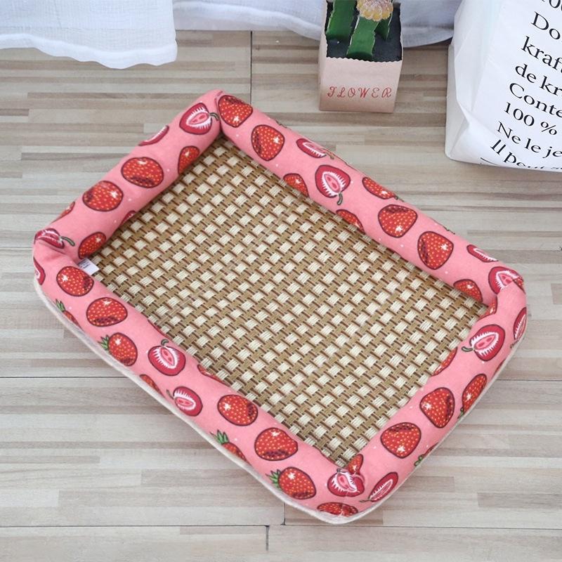 Rattan Cat Bed with Cooling Ice Pad - Four Seasons Universal Cat Nest